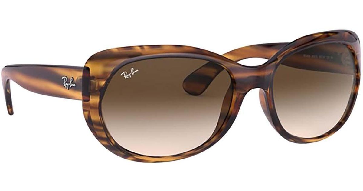 Ray-Ban Rb4325 Butterfly Shape Sunglasses in Brown - Lyst