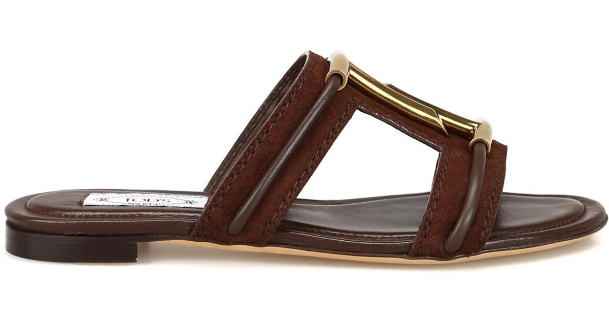 tods flat sandals