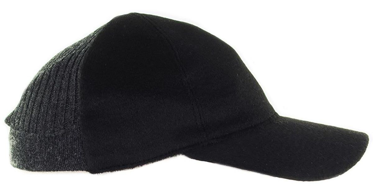 Max Mara Amiche Knitted Cashmere Baseball Hat in Black - Lyst