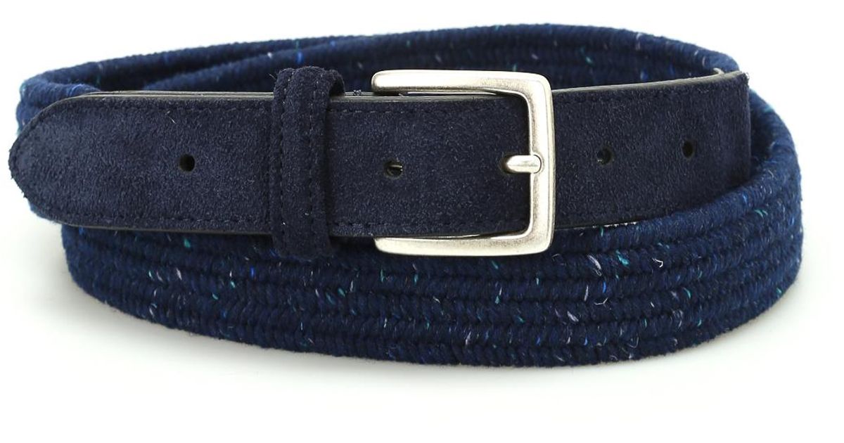 blue fabric belt