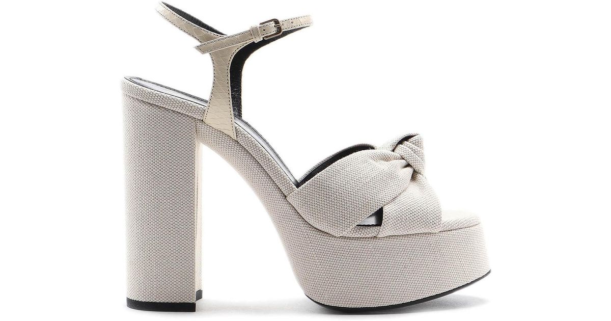 saint laurent bianca platform sandals