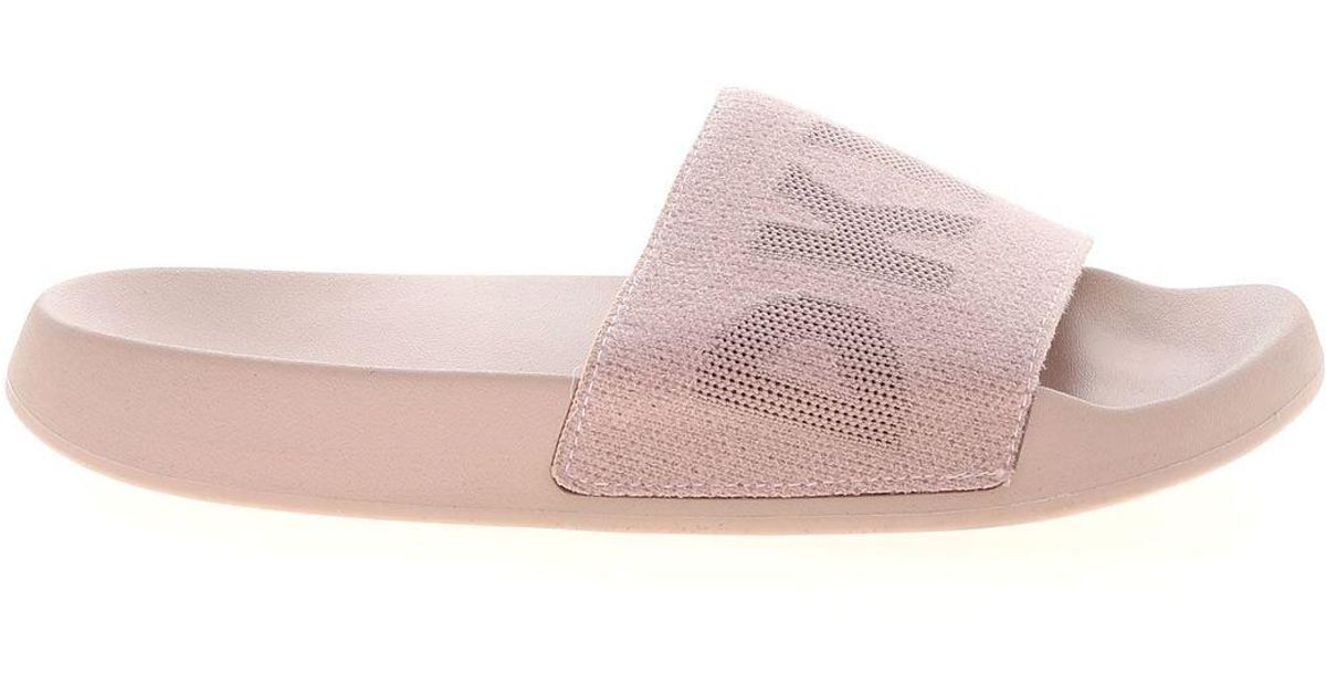 DKNY Rubber Zax Slippers In Pink - Lyst