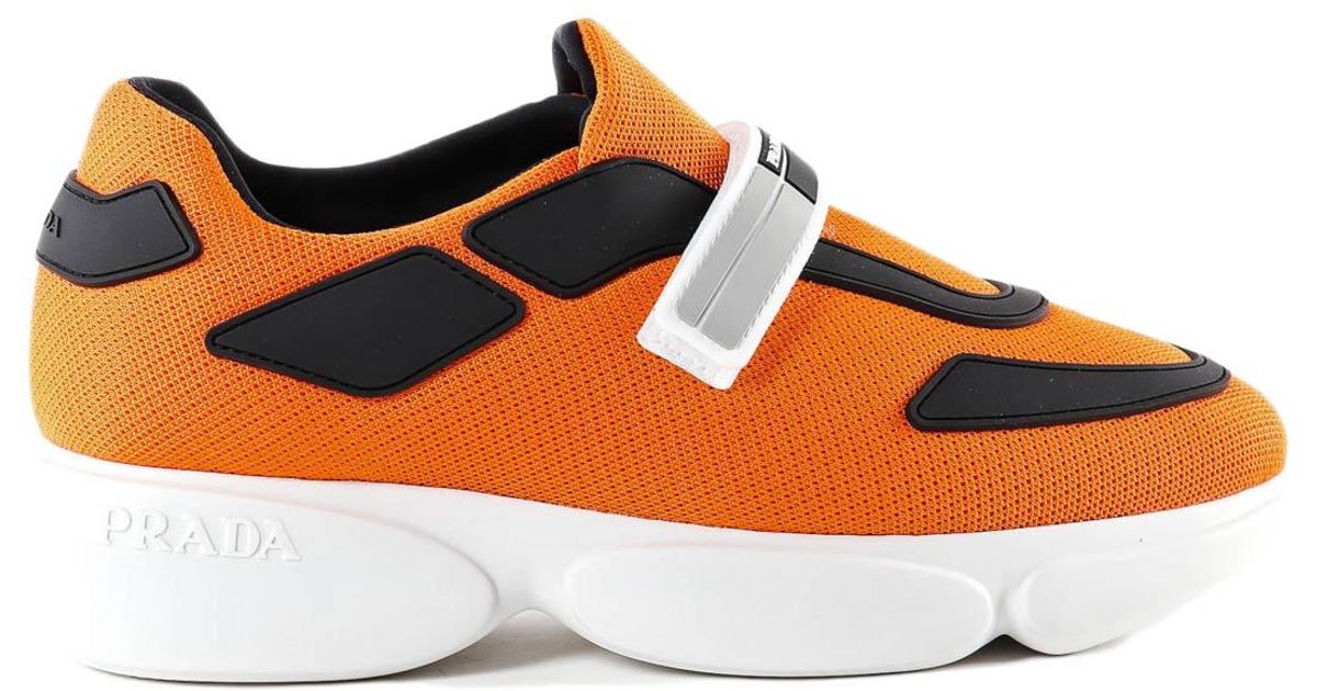 prada cloudbust black and orange