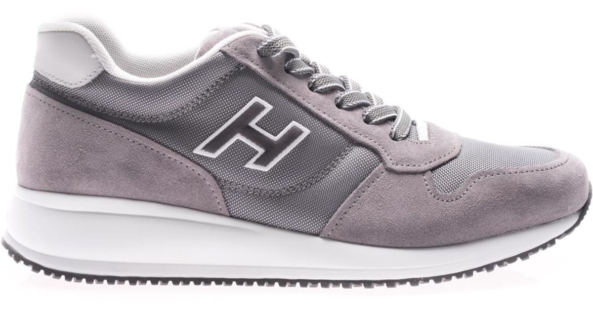 Hogan Interactive N20 Grey Suede Sneakers in Gray for Men - Lyst