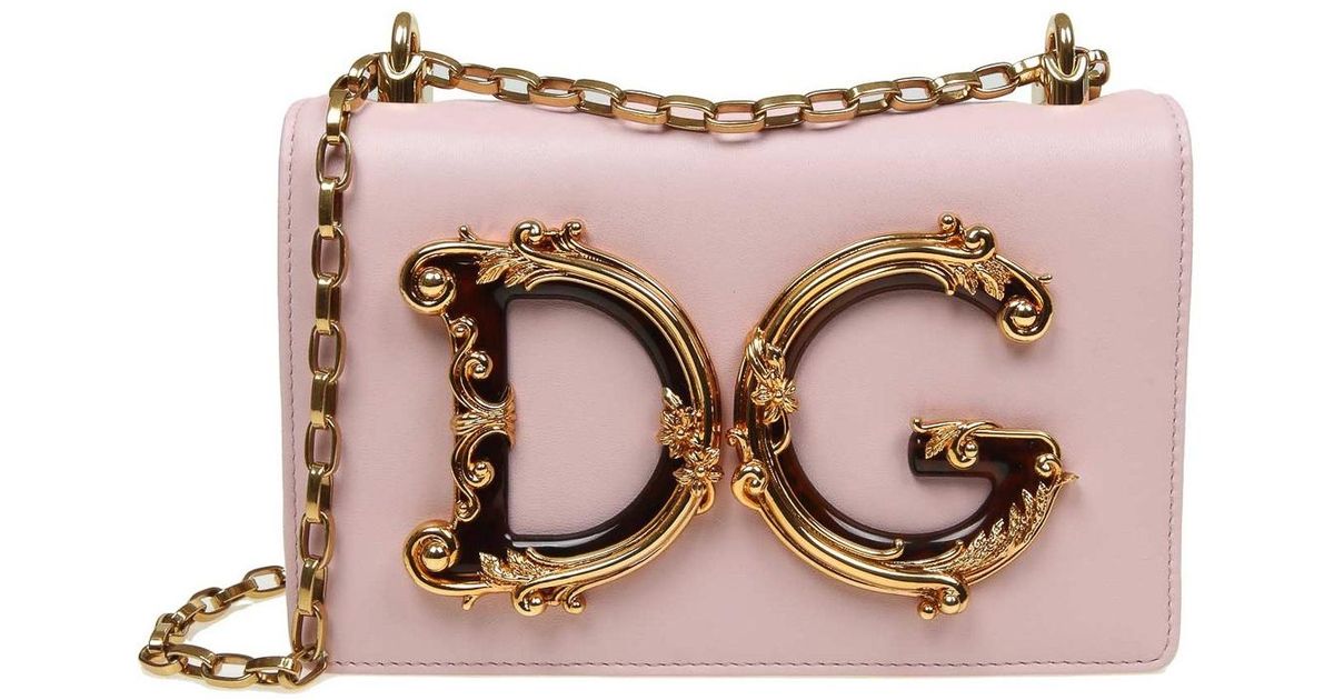 dolce gabbana pink purse