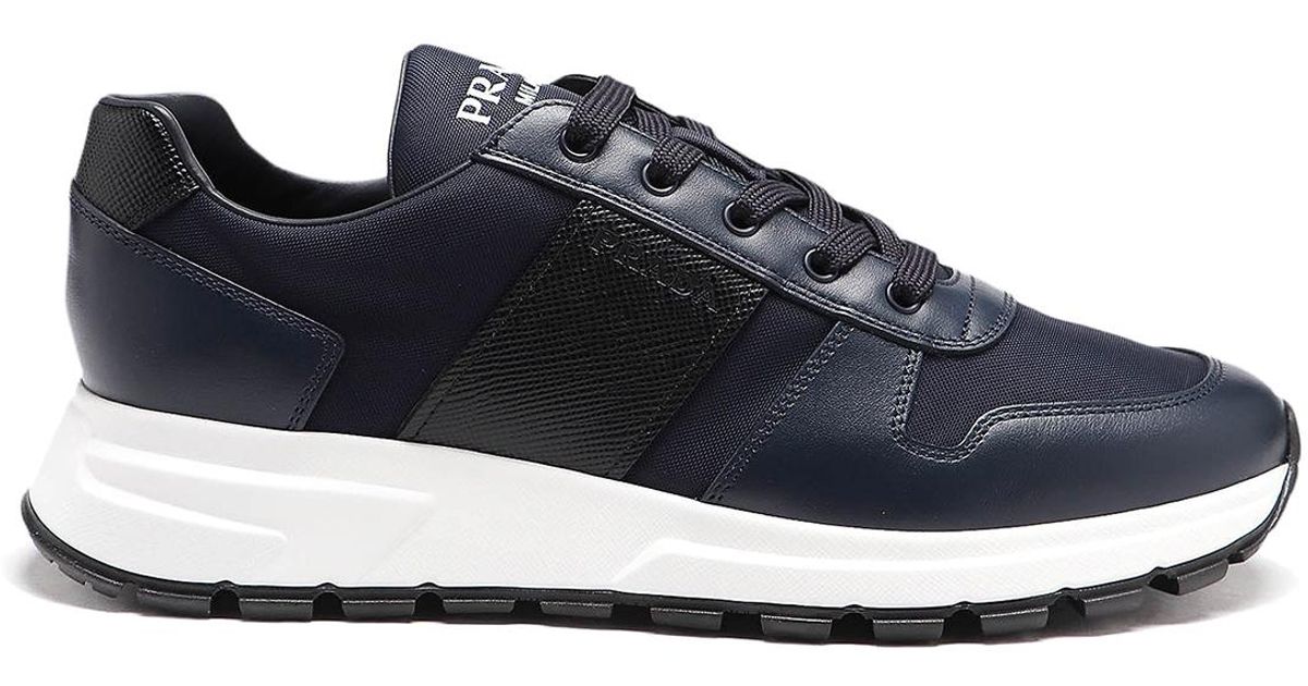 prada navy runners
