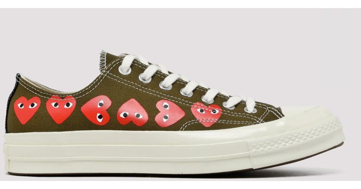 Comme Des Garcons Play Canvas Play Converse Chuck Taylor Low Multi Heart Sneaker For Men Lyst