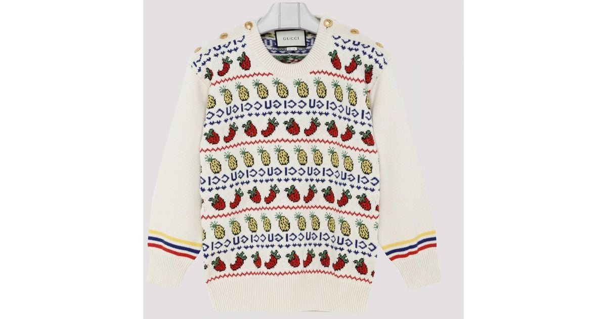 gucci pineapple sweater