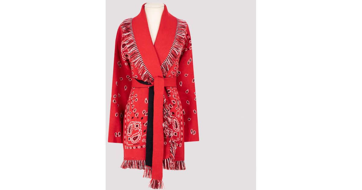 alanui bandana cardigan