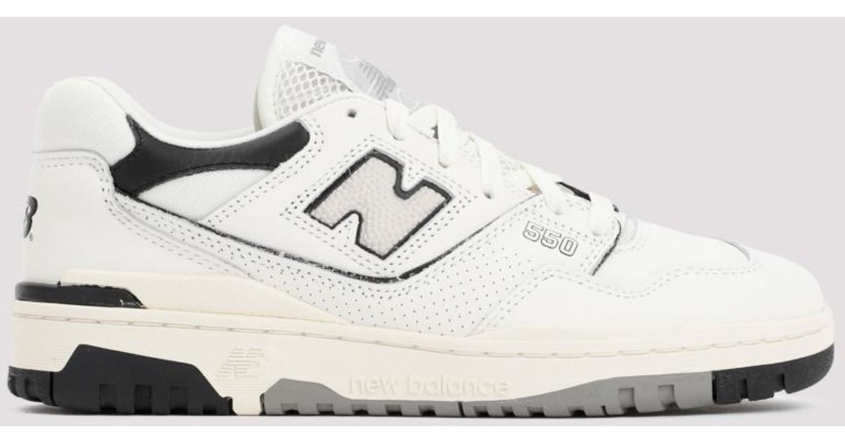 New Balance Leather 550 Sneakers in White for Men Lyst