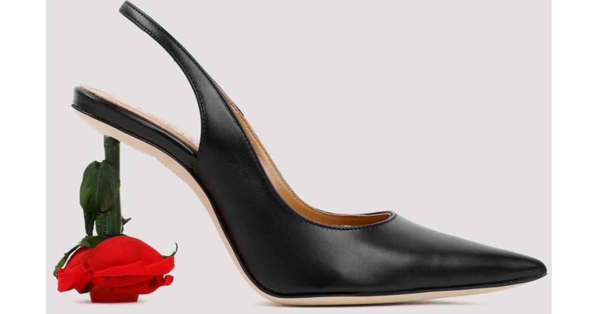 Loewe Women's Rose Heel Slingback 100 Shoes