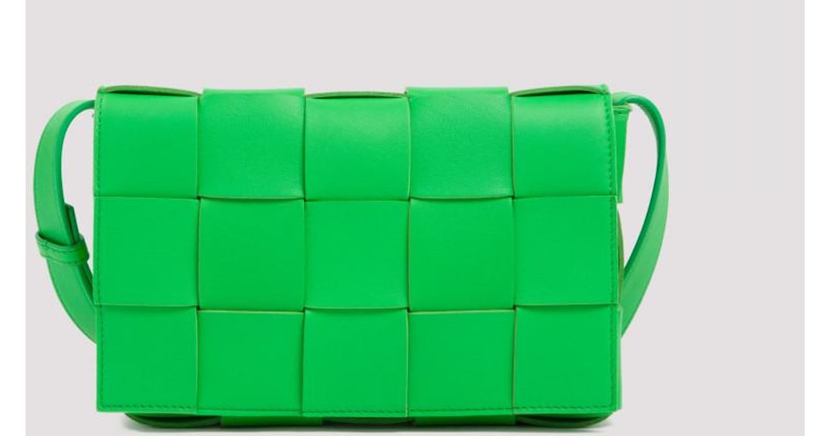 Bottega Veneta Cassette Shoulder Bag Green White – Now You Glow