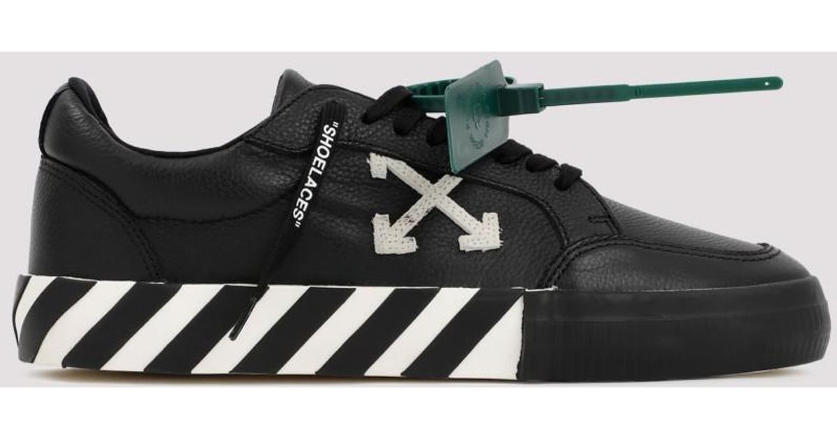 Off-White c/o Virgil Abloh Low Vulcanized Calf Leather Sneakers Shoes ...