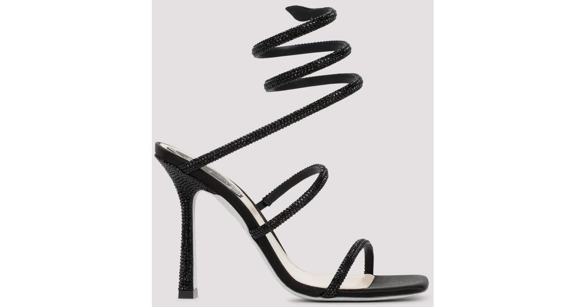 Rene Caovilla René Caovilla Jewel Cleo Sandals in Black | Lyst UK