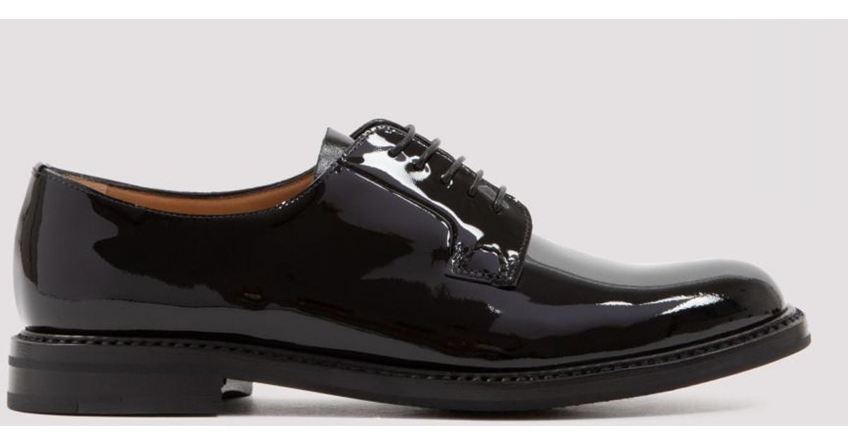 Church's Leather Shannon 2 Wr Black Patent Derby Shoes 37 - Lyst