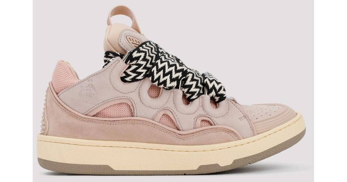 Lanvin Curb Sneakers Shoes in Pink | Lyst