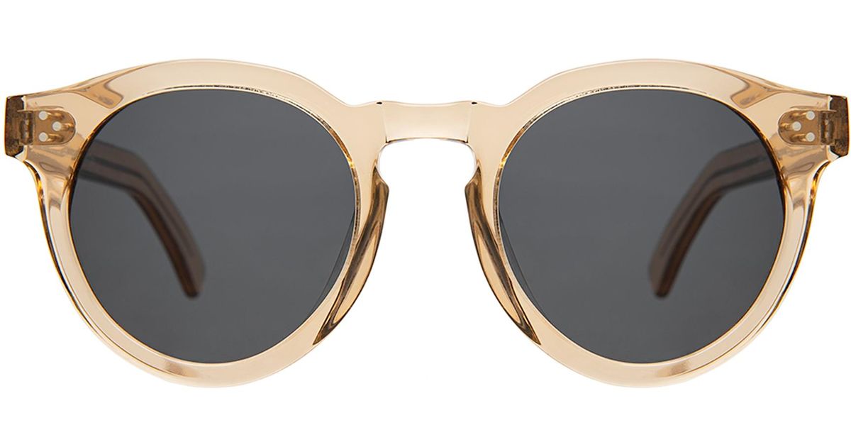 Illesteva Sonnenbrille Leonard 2 Schwarz mit blauen Gläsern