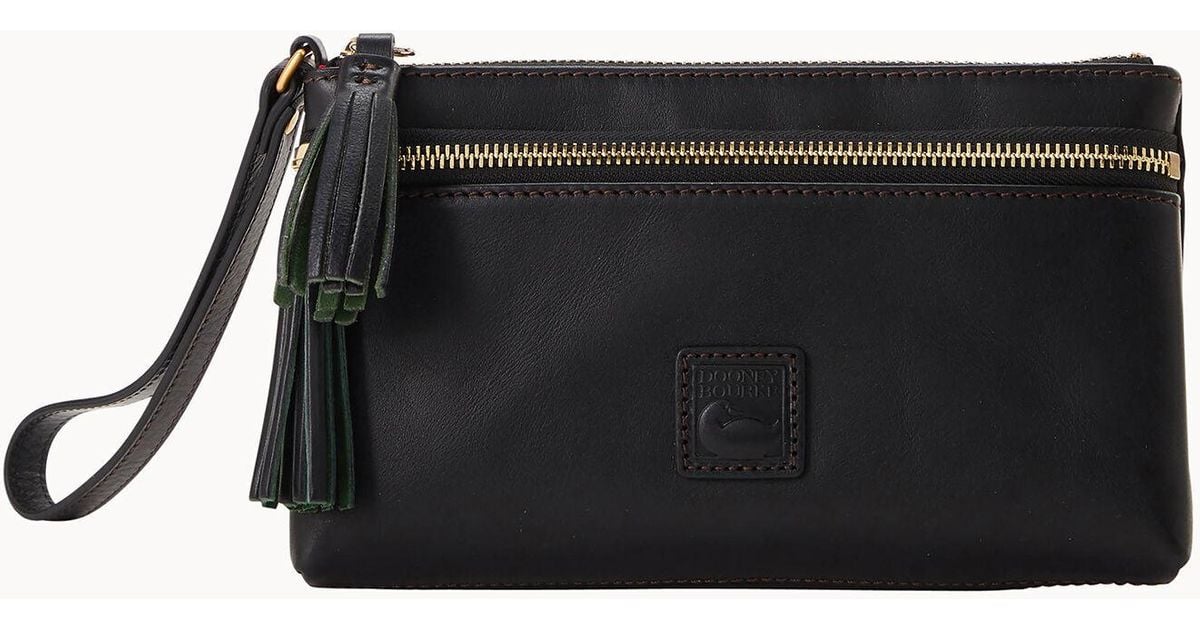 Dooney & Bourke Florentine Double Zip Wristlet in Black Lyst
