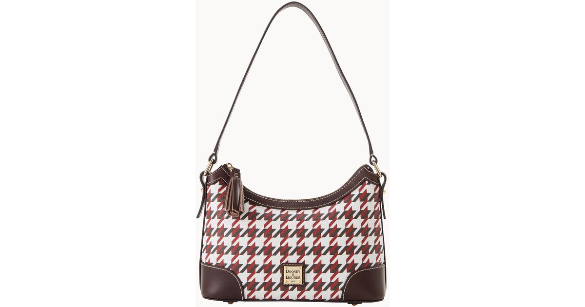 Dooney & Bourke Houndstooth Shoulder Bag in White Lyst