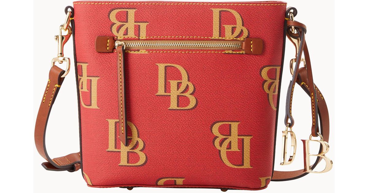 Dooney & Bourke Monogram Small Zip Crossbody in Red Lyst