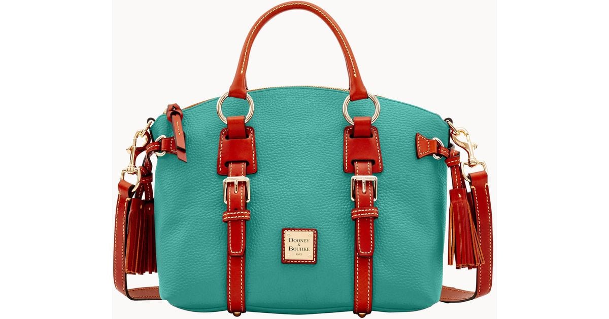 Dooney & Bourke Pebble Grain Bristol Satchel in Blue Lyst
