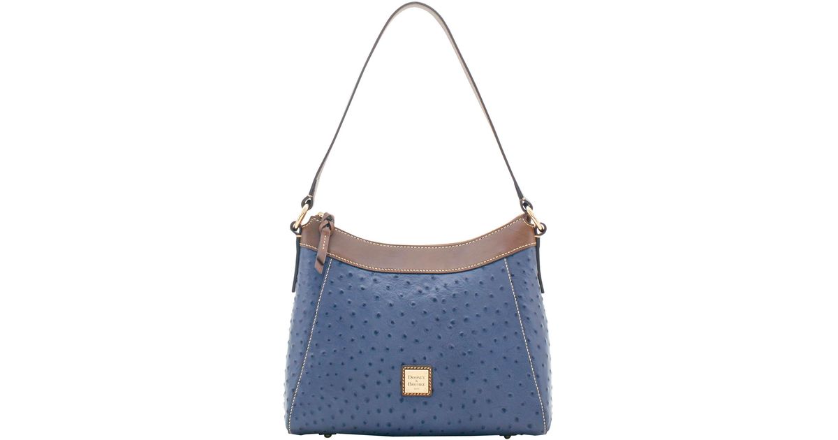 dooney & bourke ostrich embossed 75th anniversary hobo bag