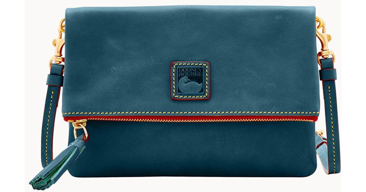 Dooney & Bourke Florentine Foldover Zip Crossbody in Blue Lyst