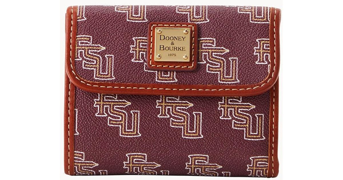 Dooney & Bourke Ncaa Florida State Flap Credit Card Wallet Lyst