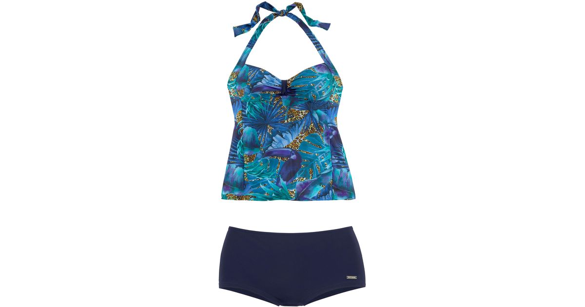 Lascana Tankini, mit Hotpants in Blau | Lyst DE