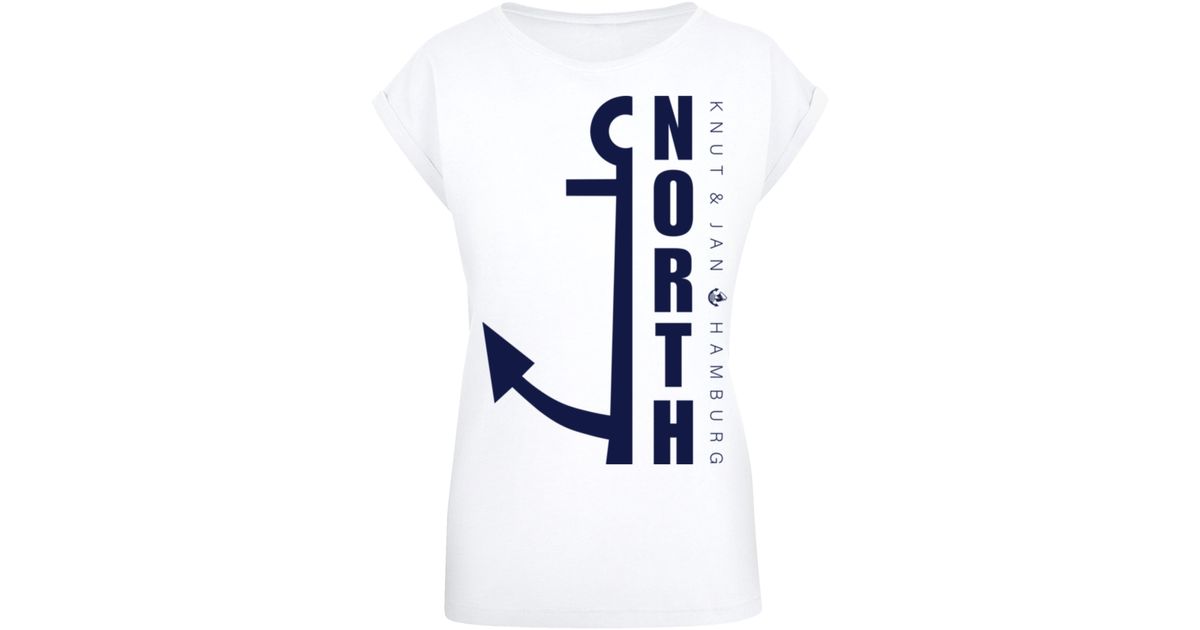 DE Blau SIZE F4NT4STIC North in T-Shirt Print \