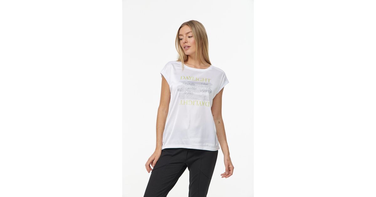 in | DE tollem Decay Lyst T-Shirt, mit Frontprint Weiß