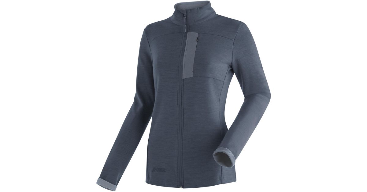 Sports | Damen, Maier Funktionsshirt DE ideal für Outdoor-Aktivitäten Lyst Blau in Midlayer-Jacke \