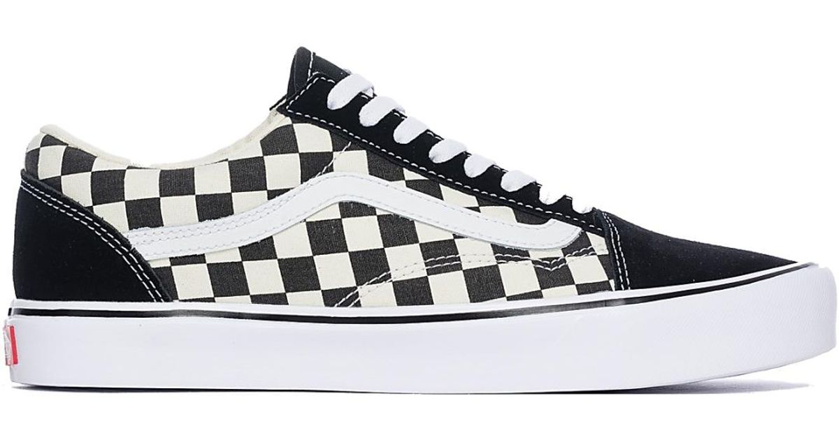 vans old skool lite checkerboard