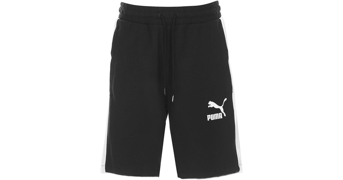 PUMA Cotton Iconic T7 Jersey Short in Black for Men | Lyst