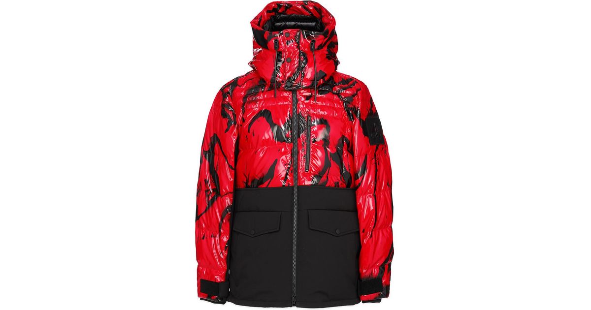 moose knuckles red coat