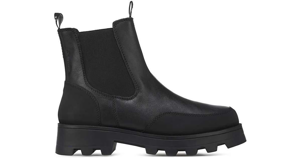 Cougar Shoes Shani Leather Waterproof Boots in Black | Lyst