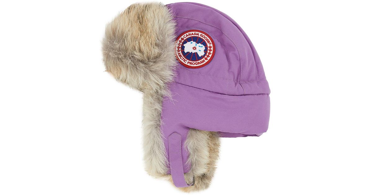 Canada Goose Fur Aviator Hat | Lyst