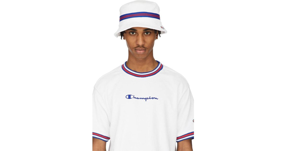 Champion Cotton Terry Cloth Bucket Hat in White for Men - Lyst