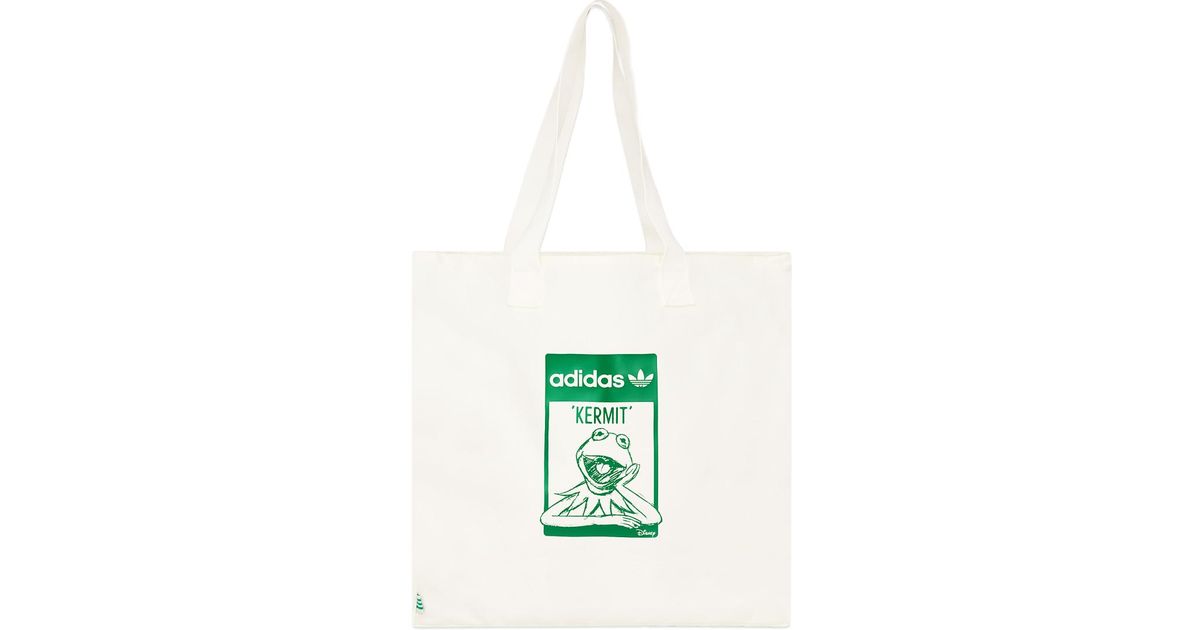adidas Originals Adidas X Disney Kermit Shopper Bag in White | Lyst