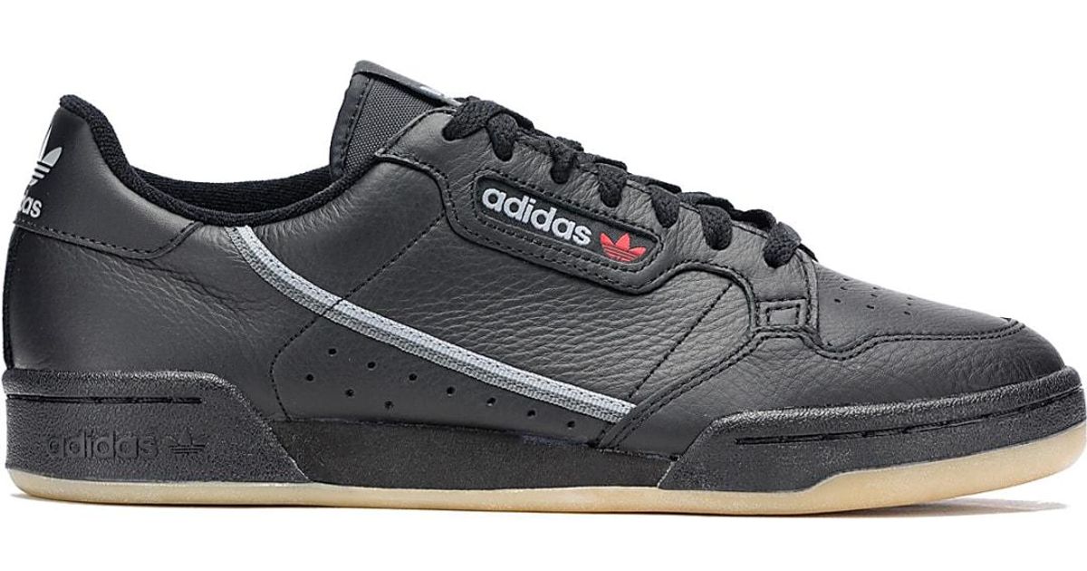 mens adidas continental 80 black