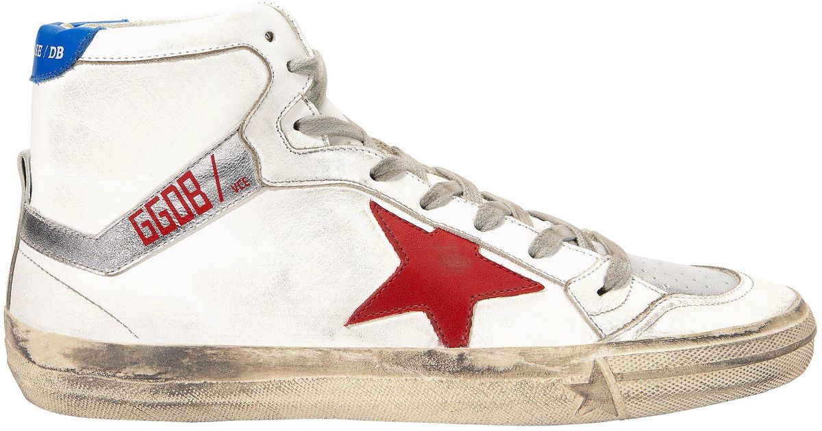 golden goose white high tops