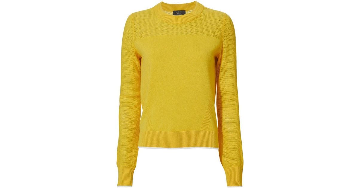 rag and bone yellow sweater