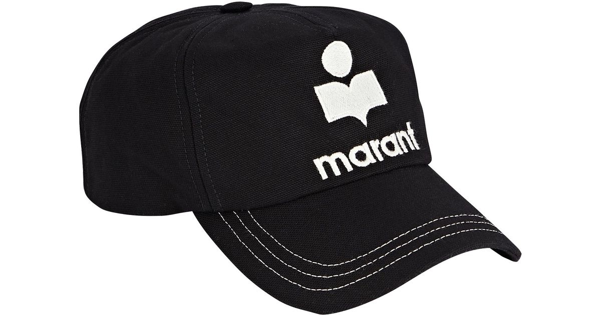 Isabel Marant Tyron Logo Baseball Cap in Black - Lyst