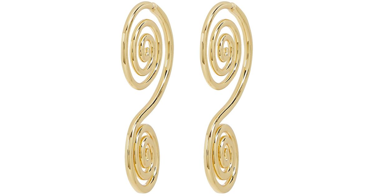 Cult Gaia Ramala Spiral Drop Earrings in Gold (Metallic) | Lyst Canada
