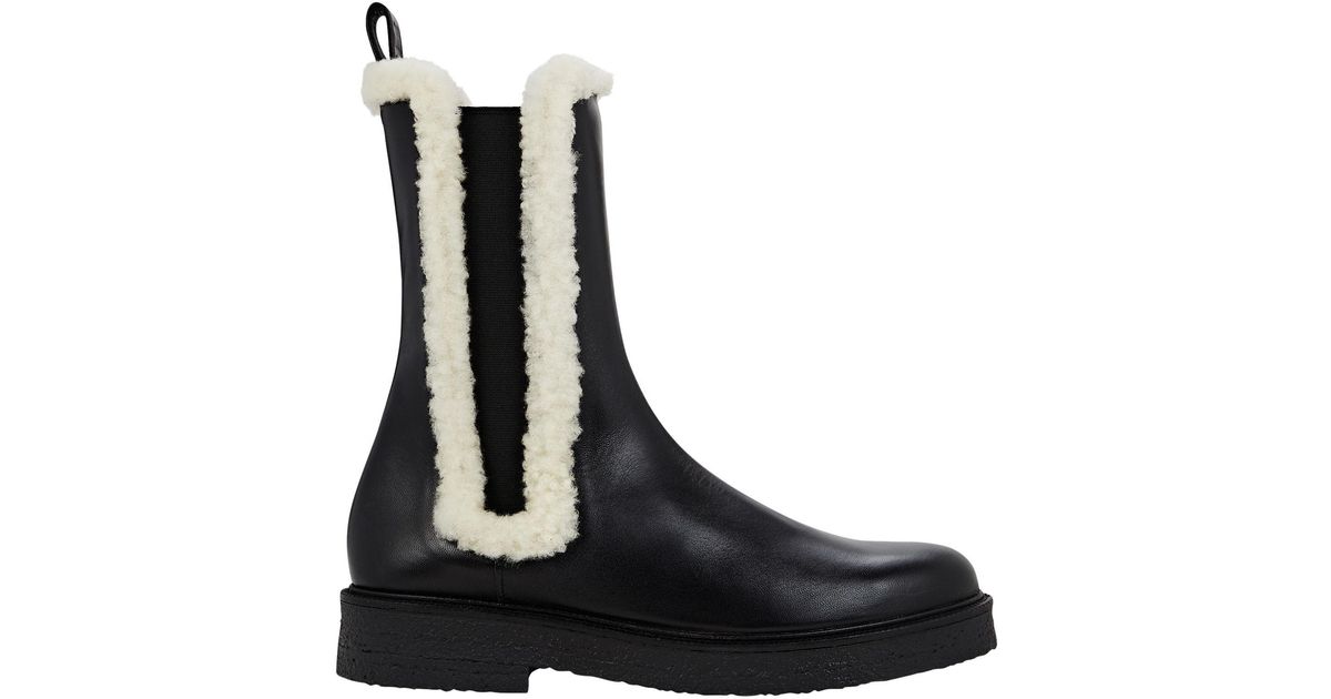 staud palamino leather chelsea boots