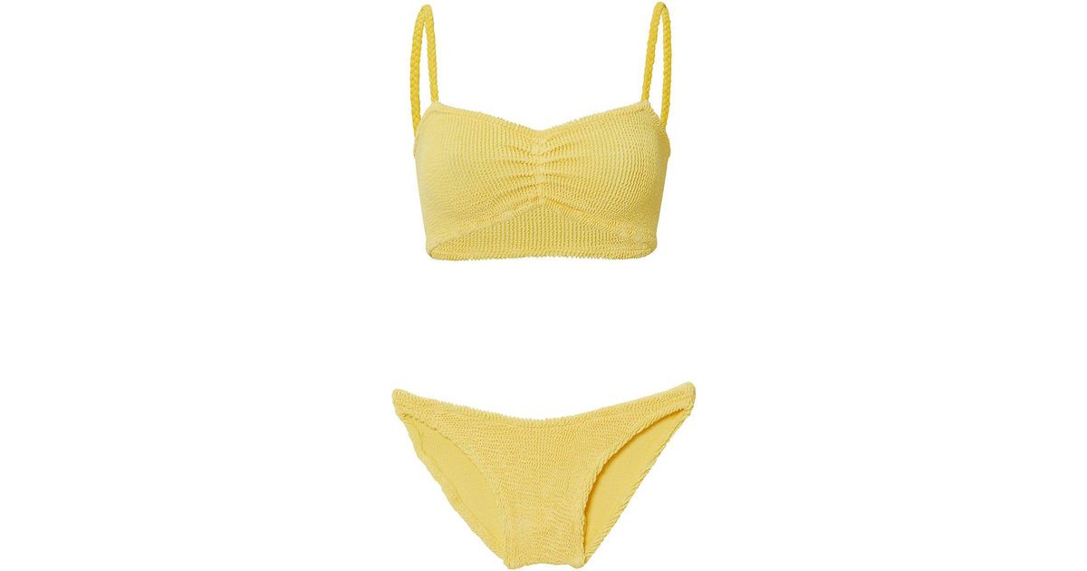 hunza g yellow bikini