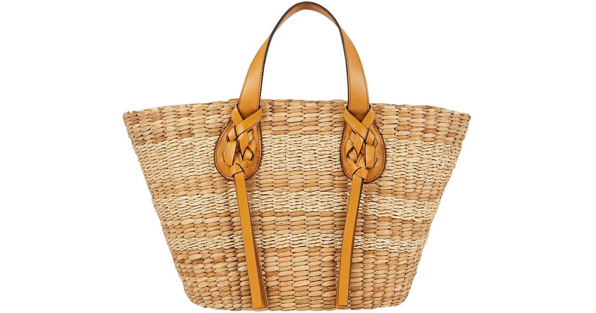 Ulla Johnson Seaview Carryall Beach Basket Tote Bag in Natural | Lyst ...
