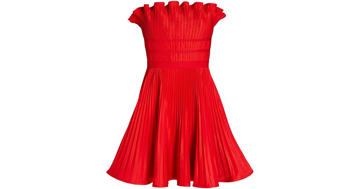 amur lorena strapless mini dress