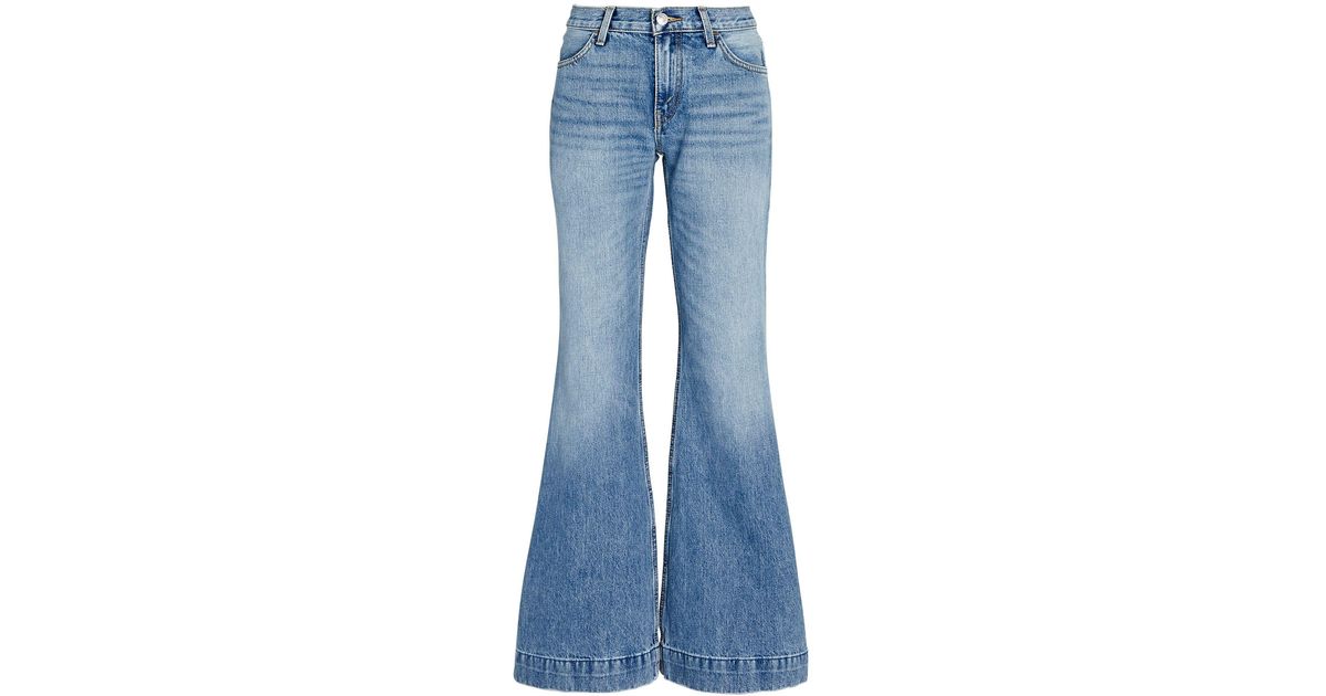 RE/DONE 70s Low Rise Bell Bottom Jeans in Blue | Lyst Canada