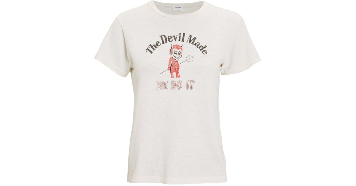 the devil made me do it shirt